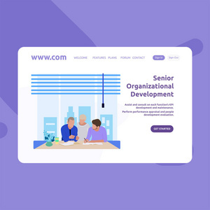 有效的網(wǎng)站模板設(shè)計?，F(xiàn)代平面設(shè)計矢量插圖的網(wǎng)頁設(shè)計概念為網(wǎng)站和移動網(wǎng)站的開發(fā)。易于編輯和自定義