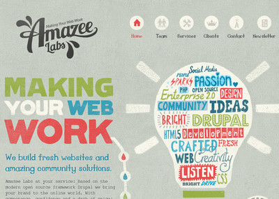 現(xiàn)代網頁設計中的創(chuàng)意文字應用