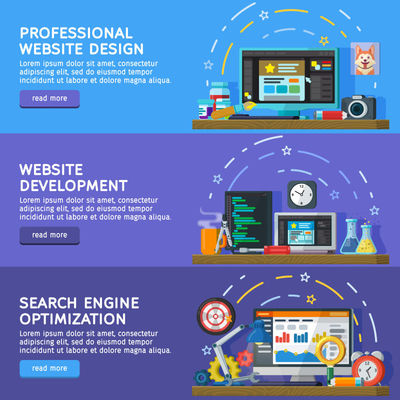 創(chuàng)意矢量網(wǎng)絡(luò)工作室概念的平面設(shè)計(jì)插圖