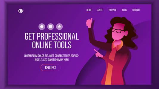 瑜伽反向戰士姿勢的精美圖片素材與網頁設計開發應用